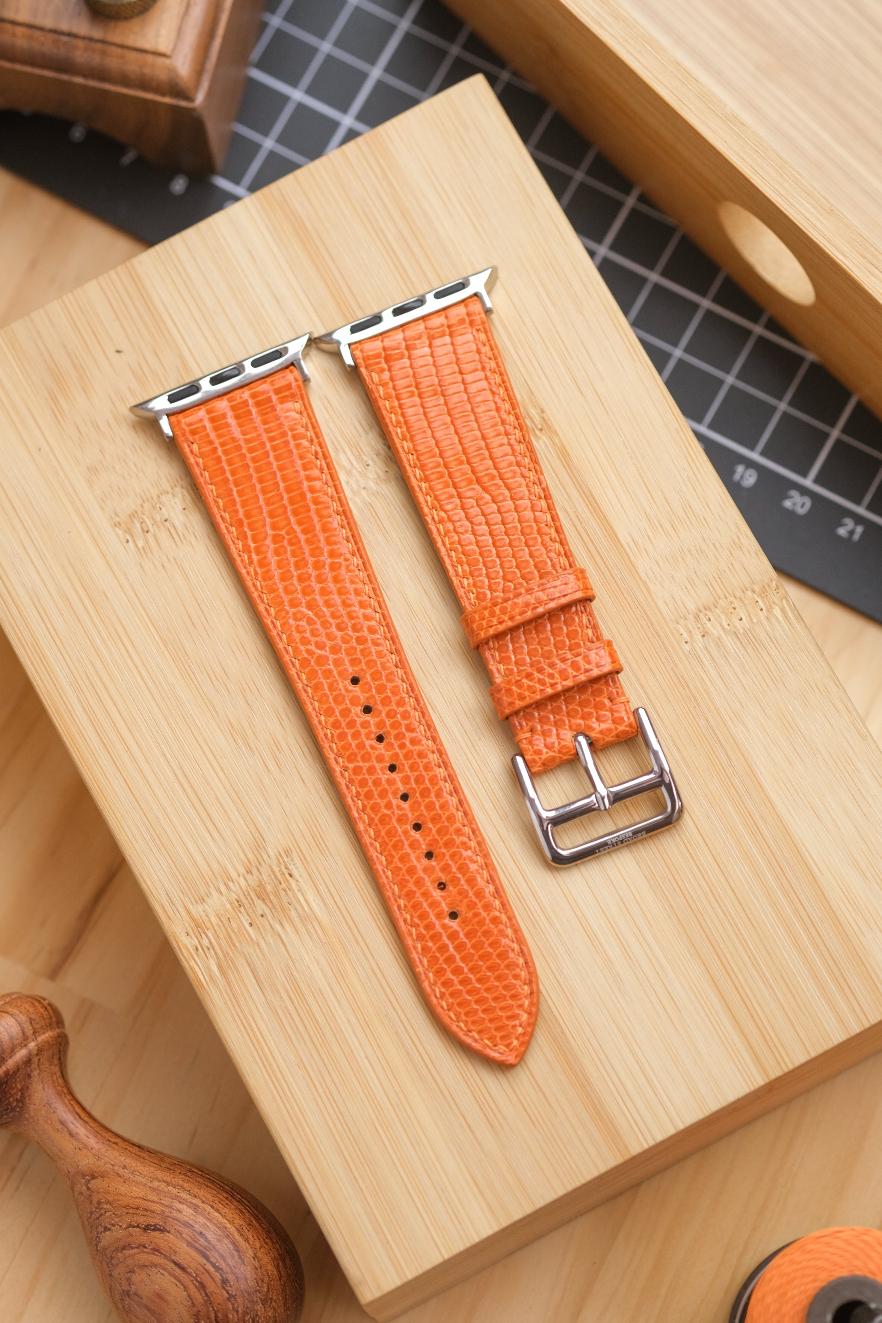 Orange Lizard Apple Watch Strap (Limited Edition)